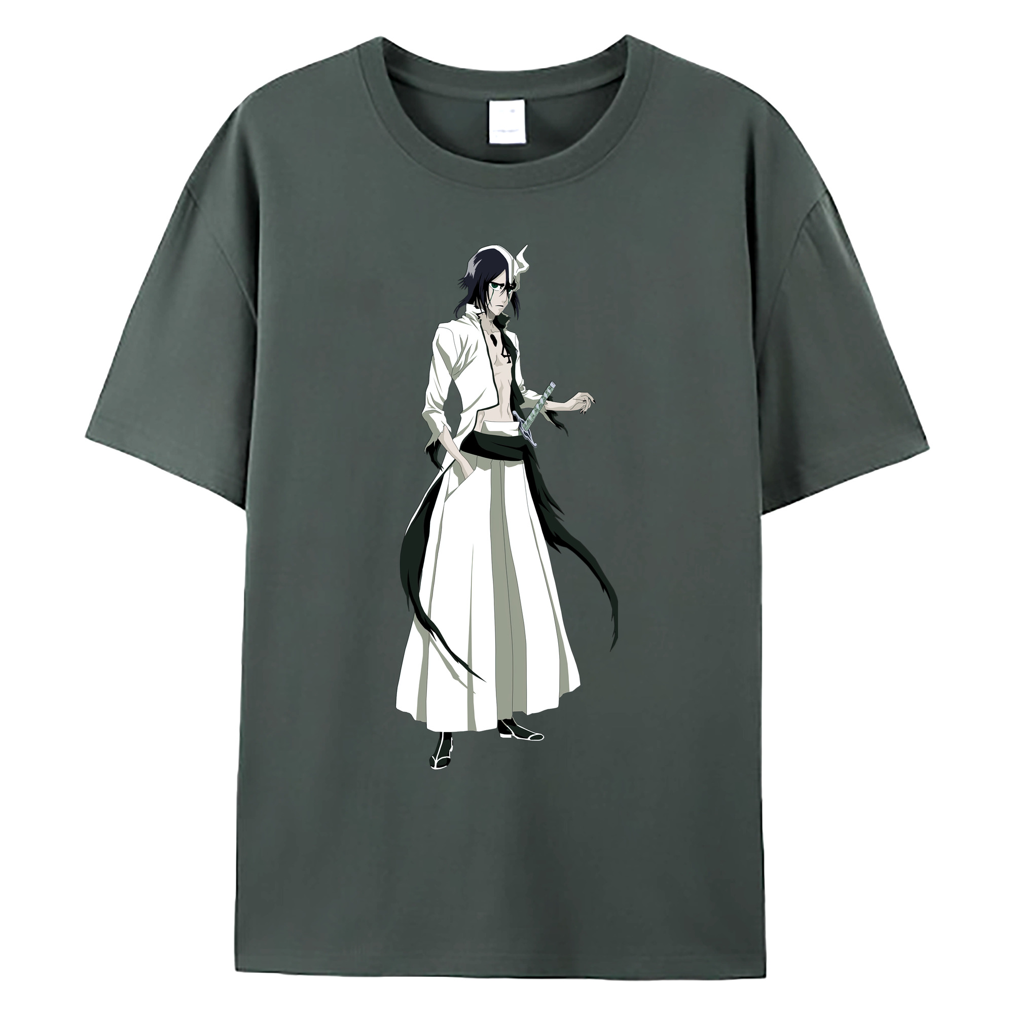 （画像用） ブリーチ ウルキオラ·シファー BLEACH Ulquiorra cifer 綿100％ メンズ半袖Tシャツ｜肌触りやわらか＆通気性